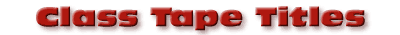 Constructors License Class Tape Titles